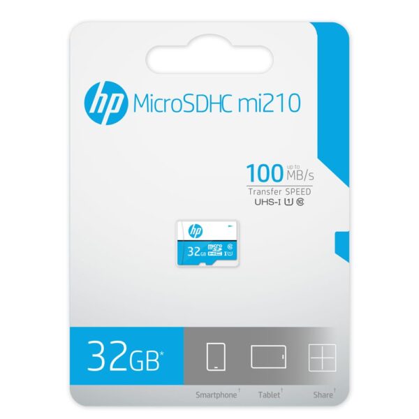HP 32GB MicroSD Memory Card SDHC mi210 Class 10 UHS-I U1 Card Upto 100MB/s Read - Image 4